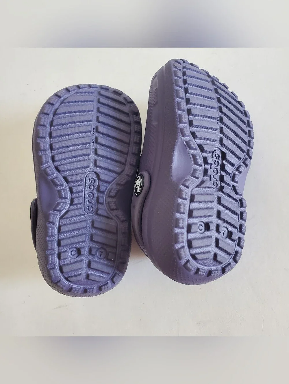 Crocs Classic Lined Clogs Purple Toddler Size 7
